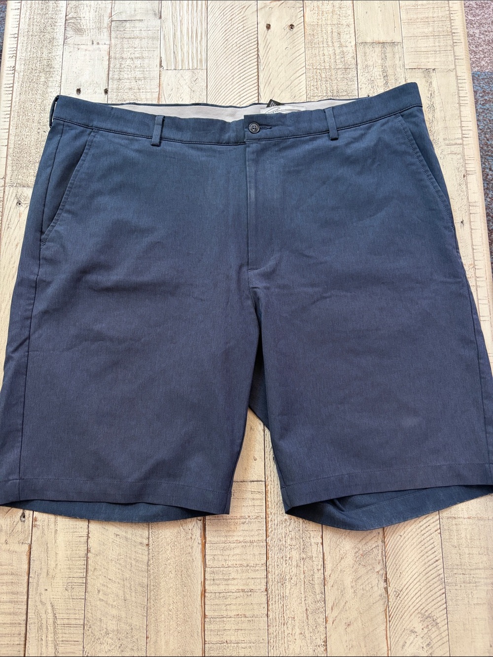 Greg Norman Collection Classic Navy Flat-Front Shorts